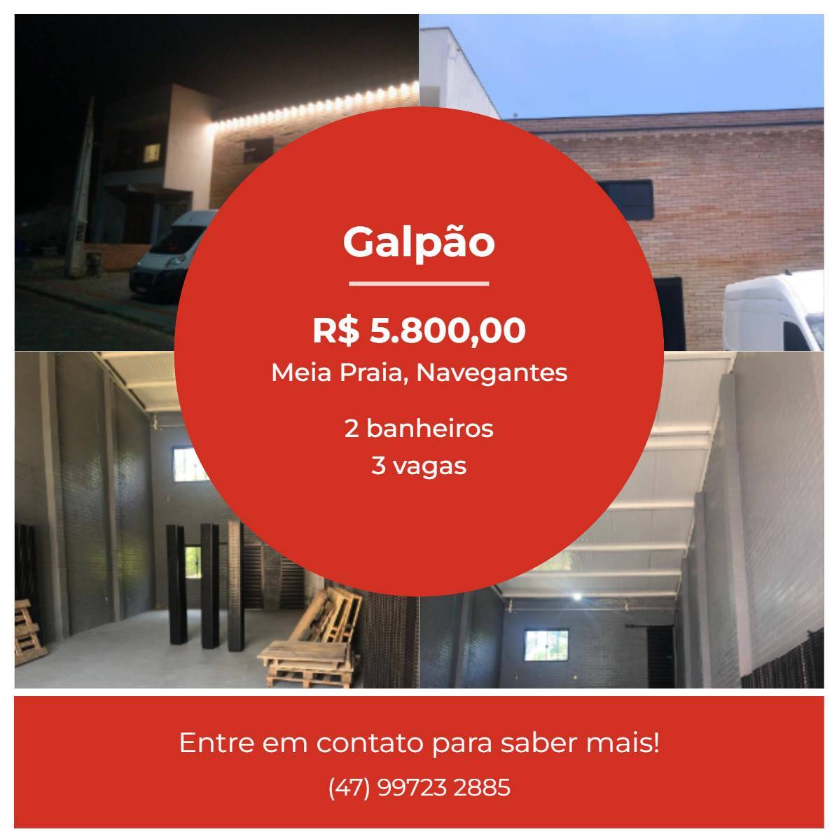 Depósito-Galpão-Armazém para alugar, 110m² - Foto 2